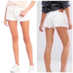 NWT Levi’s 501 White High Rise Shorts